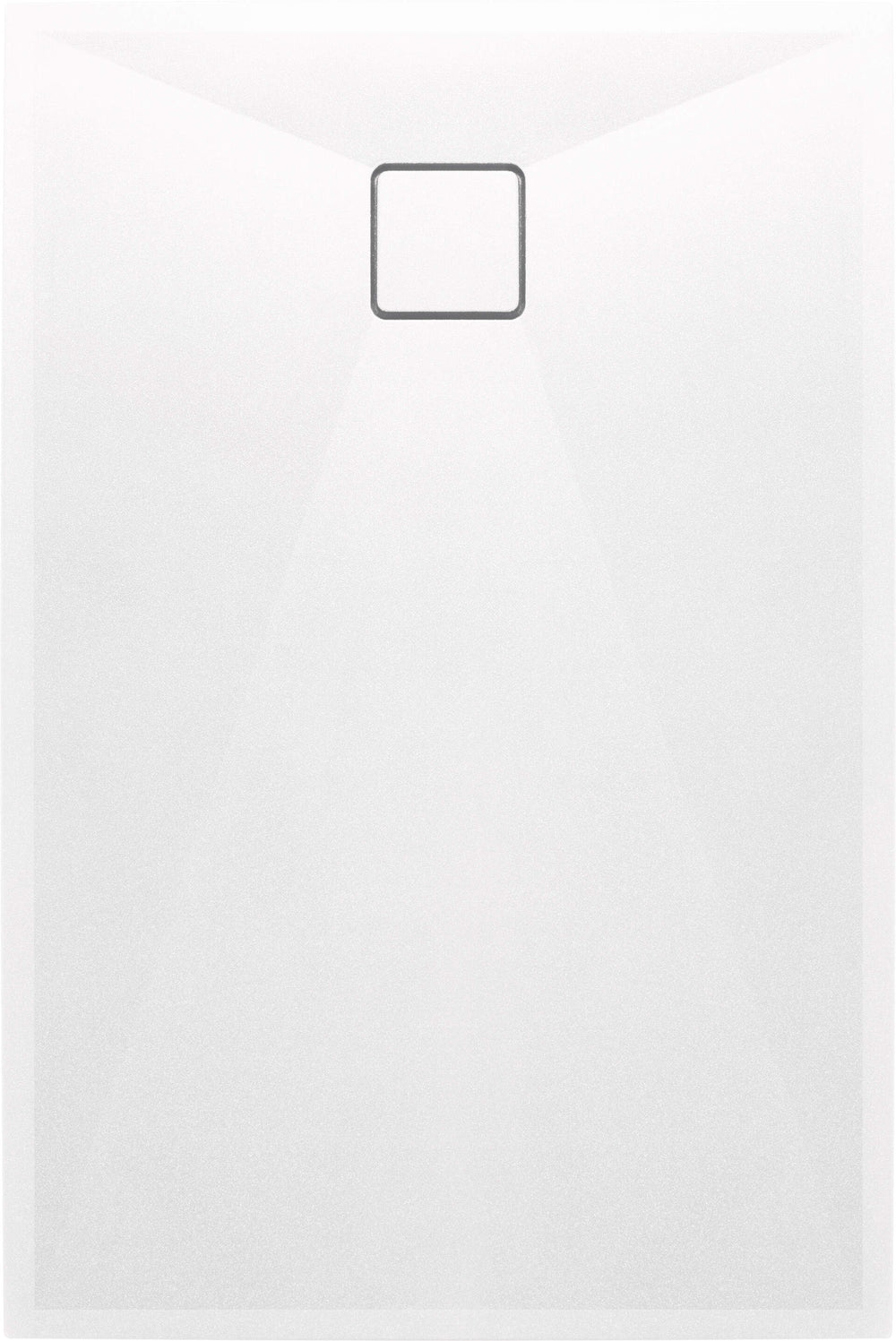 Brodzik granitowy prostokątny 100x80 cm Correo Biały Mat