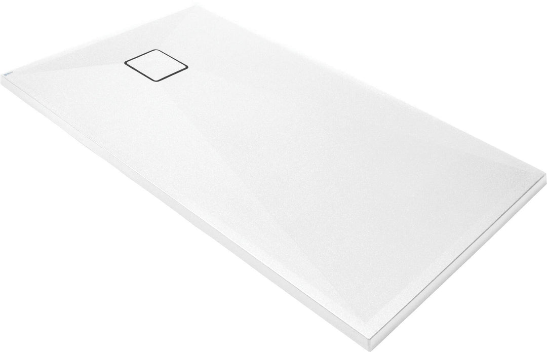 Brodzik granitowy prostokątny 140x70 cm Correo Biały Mat