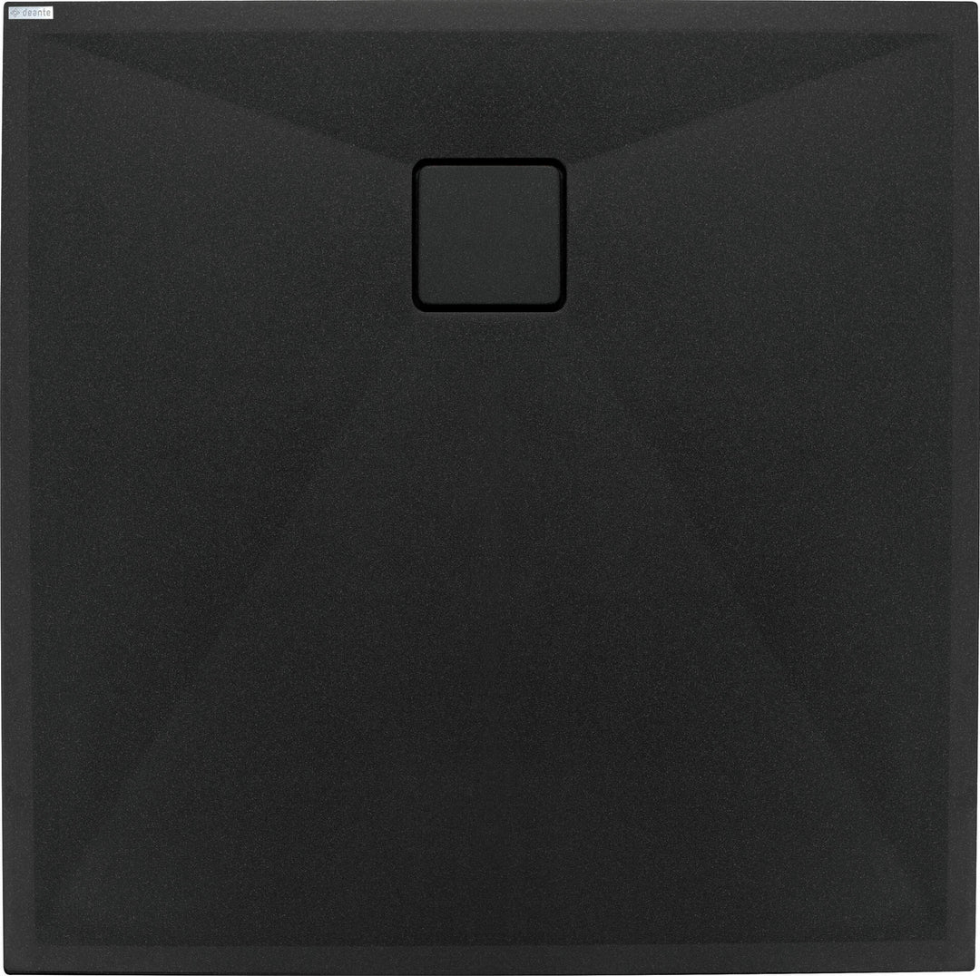 Brodzik granitowy kwadratowy 80x80 cm Correo Czarny Mat