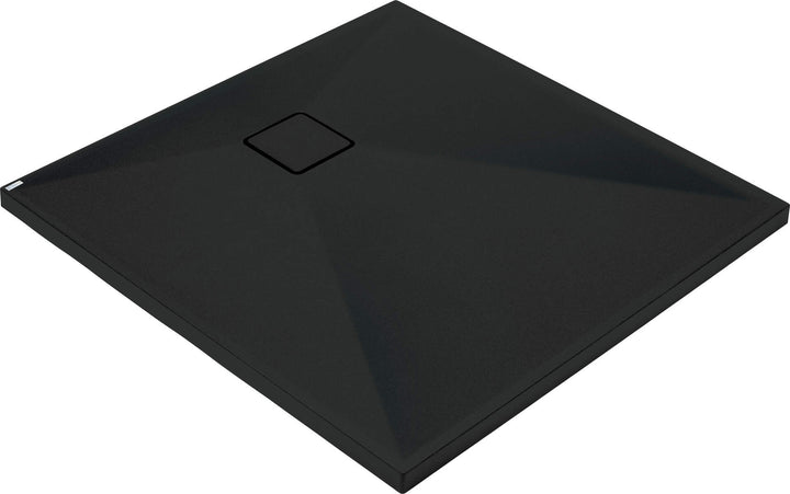 Brodzik granitowy kwadratowy 90x90 cm Correo Czarny Mat