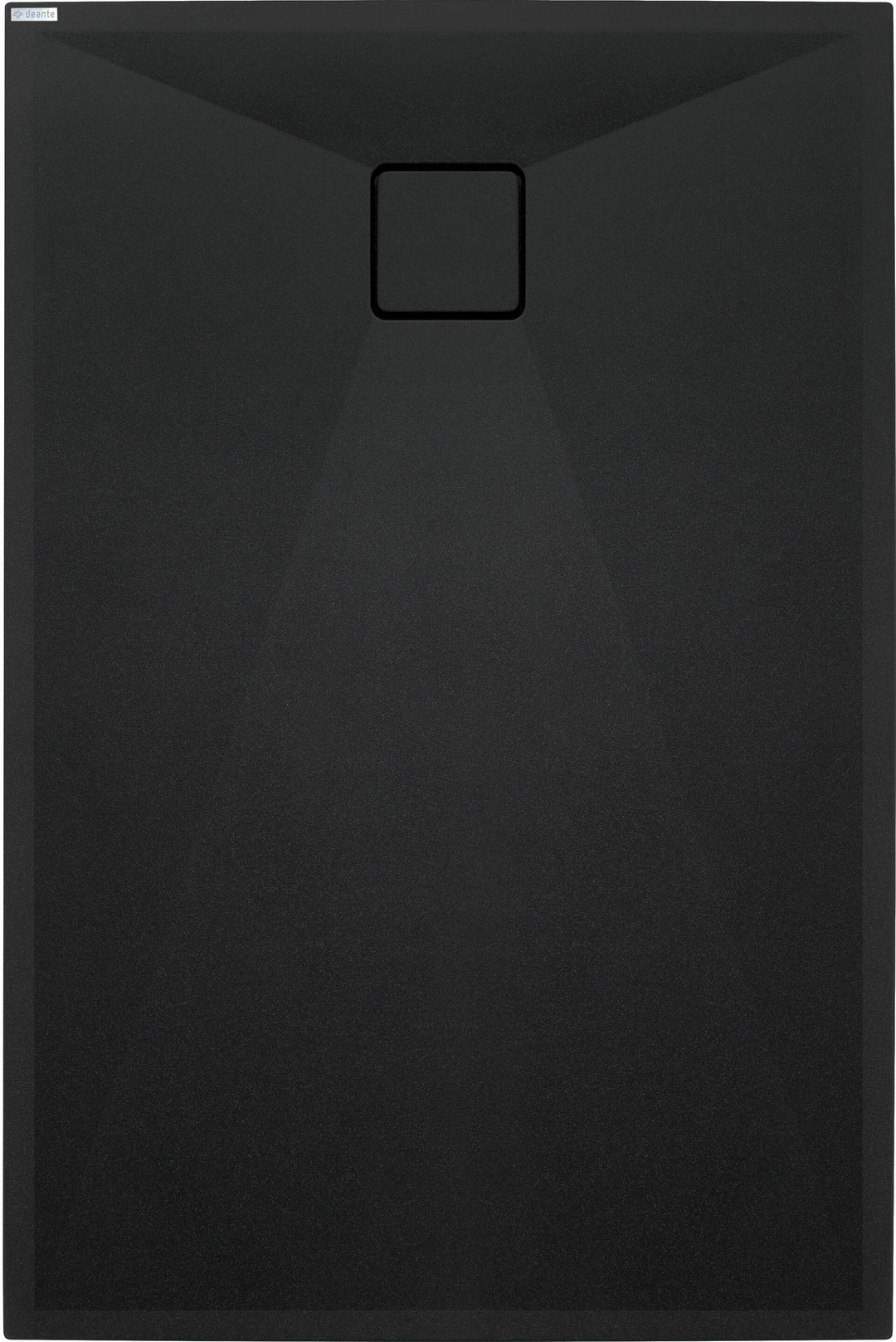 Brodzik granitowy prostokątny 100x80 cm Correo Czarny Mat