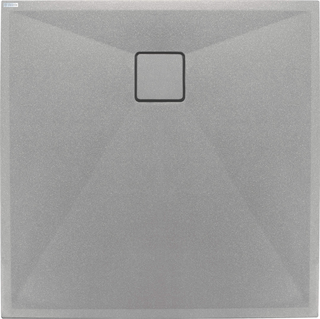Brodzik granitowy kwadratowy 90x90 cm Correo Szary Metalik