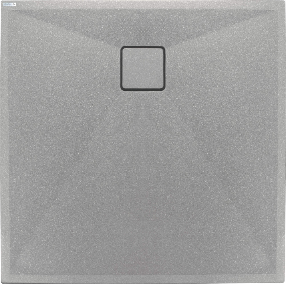 Brodzik granitowy kwadratowy 80x80 cm Correo Szary Metalik