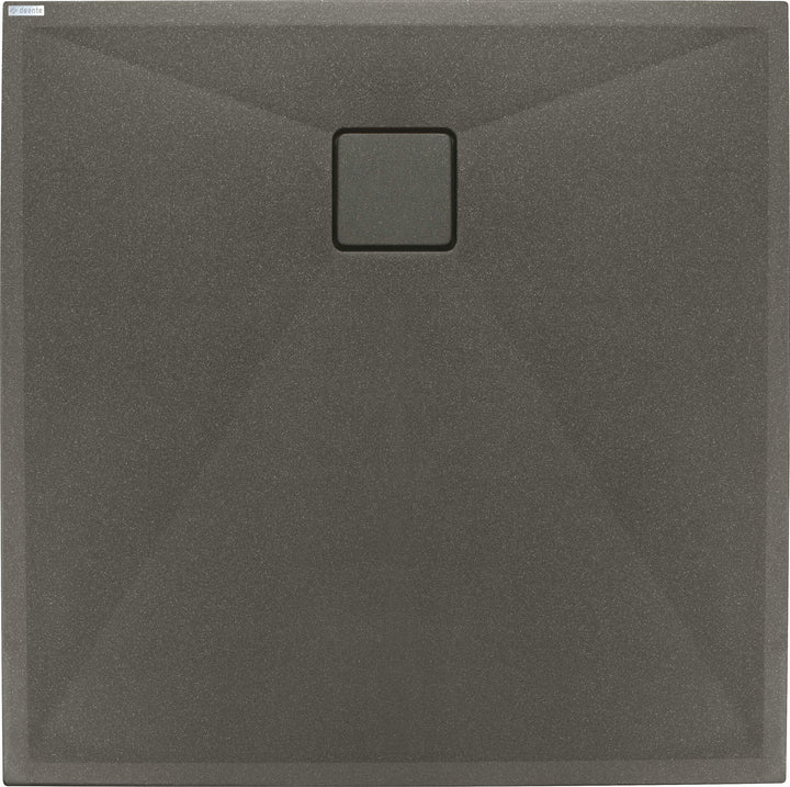 Brodzik granitowy kwadratowy 80x80 cm Correo Antracyt