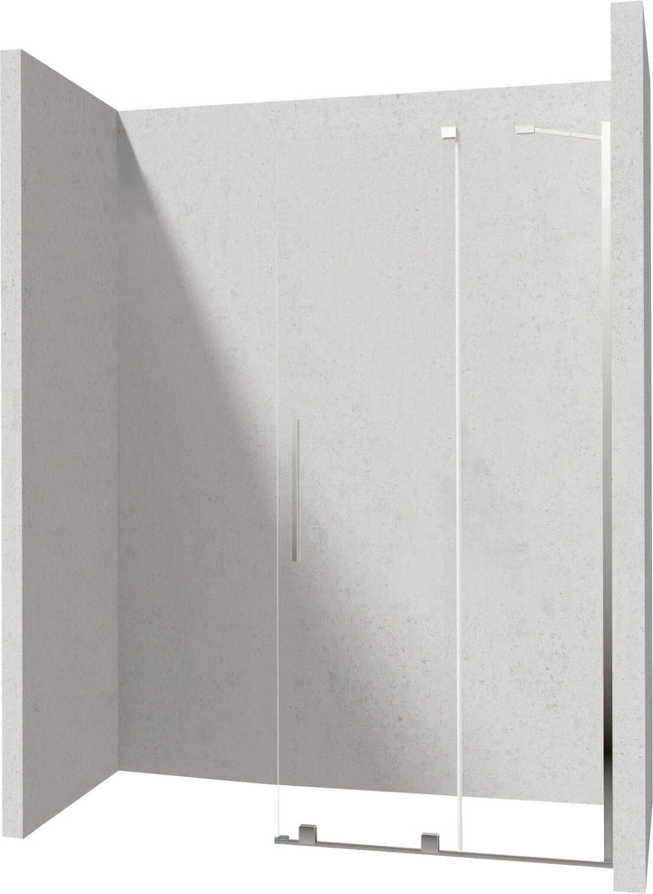 Ścianka prysznicowa walk-in 120 cm - przesuwna Prizma Chrom
