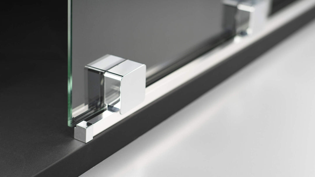 Ścianka prysznicowa walk-in 90 cm - przesuwna Prizma Chrom