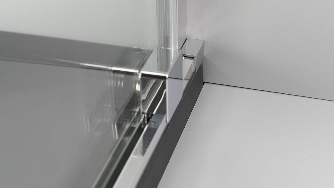 Ścianka prysznicowa walk-in 140 cm - przesuwna Prizma Chrom