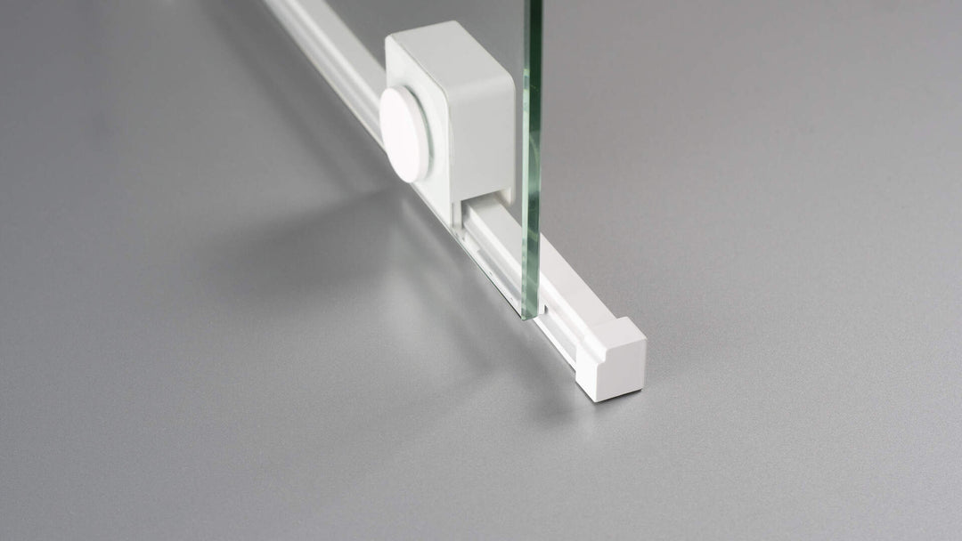 Ścianka prysznicowa walk-in 90 cm - przesuwna Prizma Biały Mat