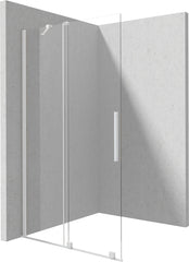 Ścianka prysznicowa walk-in 80 cm - przesuwna Prizma Biały mat
