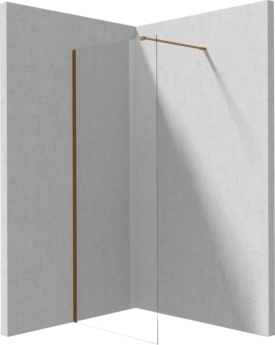 Ścianka prysznicowa walk-in 70 cm Prizma Brąz szczotkowany