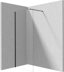 Ścianka prysznicowa walk-in 110 cm Prizma Czarny Mat