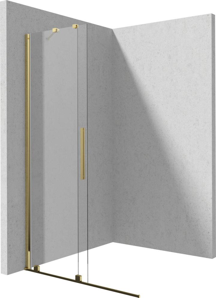 Ścianka prysznicowa walk-in 100 cm - przesuwna Prizma Złoty