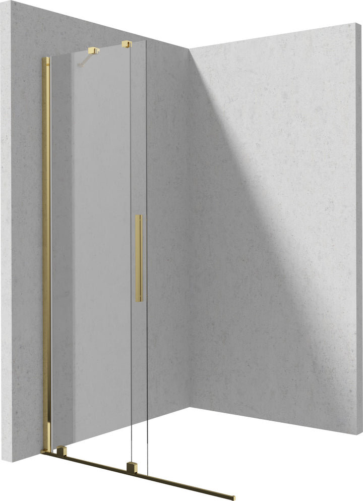 Ścianka prysznicowa walk-in 80 cm - przesuwna Prizma Złoty