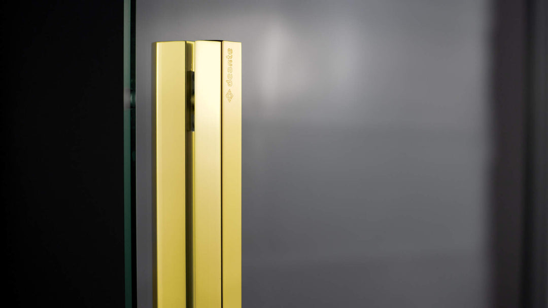 Ścianka prysznicowa walk-in 100 cm - przesuwna Prizma Złoty
