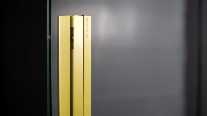 Ścianka prysznicowa walk-in 100 cm - przesuwna Prizma Złoty