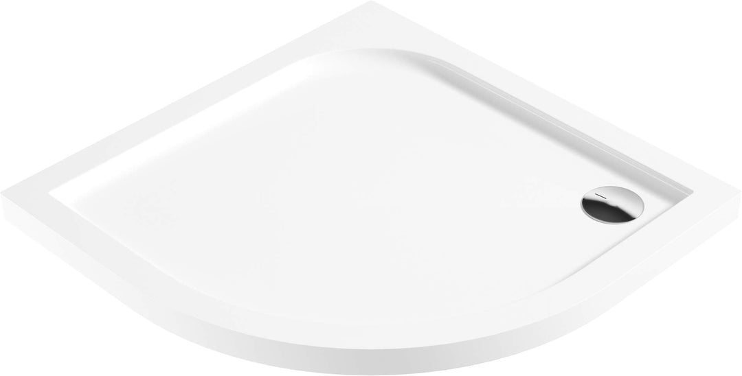 Brodzik akrylowy półokrągły 90x90 cm Cubic Biały