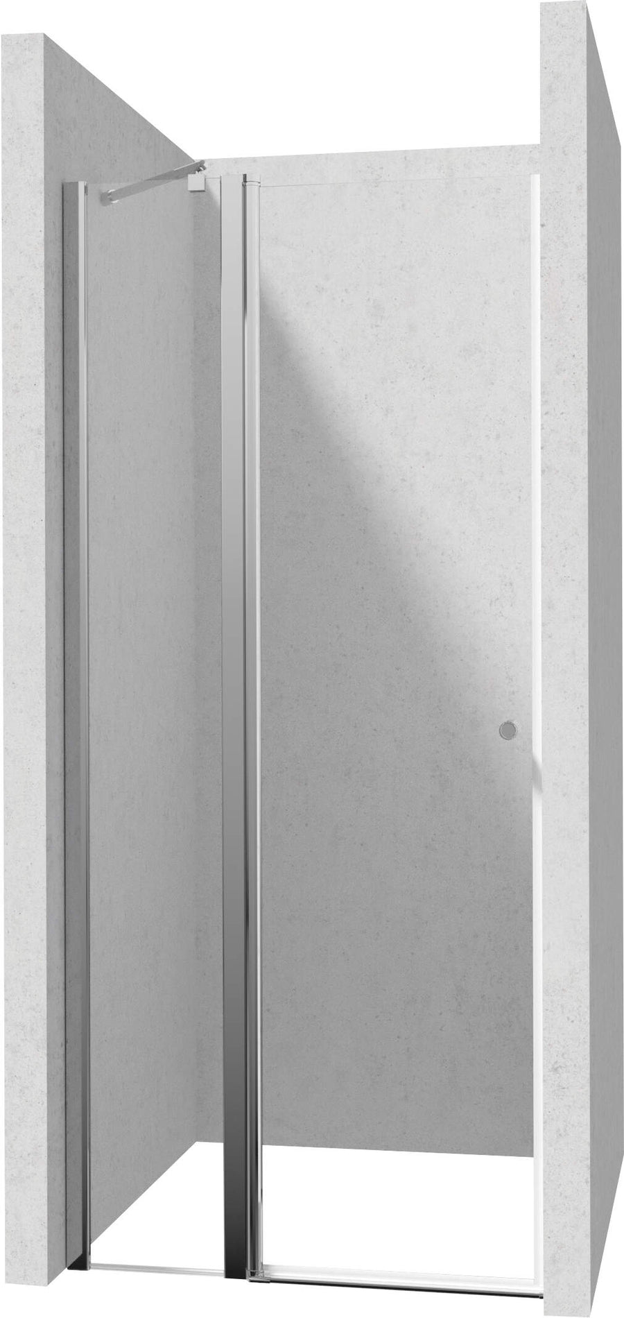 Drzwi prysznicowe 90 cm - uchylne Kerria Plus Chrom