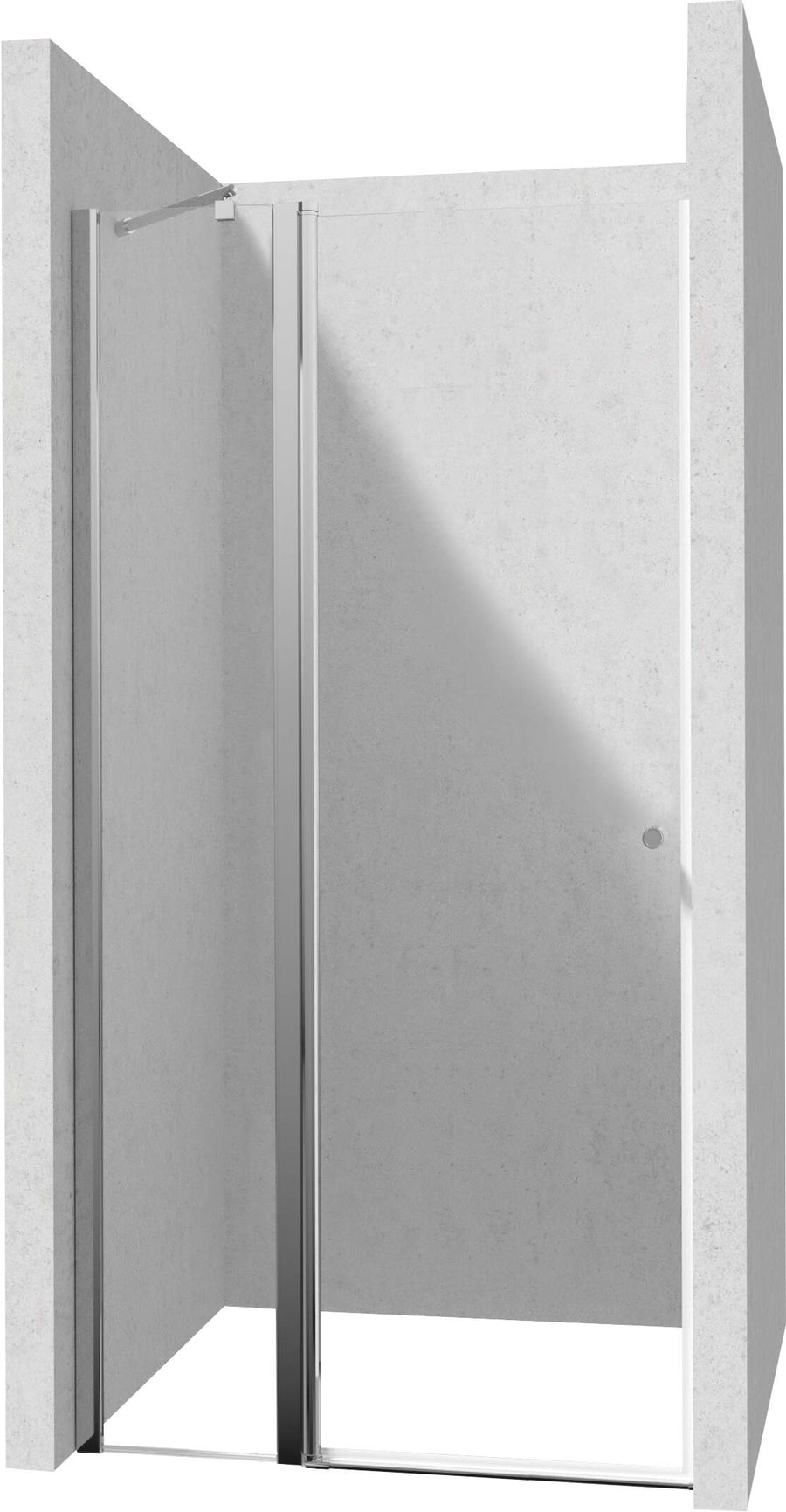 Drzwi prysznicowe 120 cm - uchylne Kerria Plus Chrom