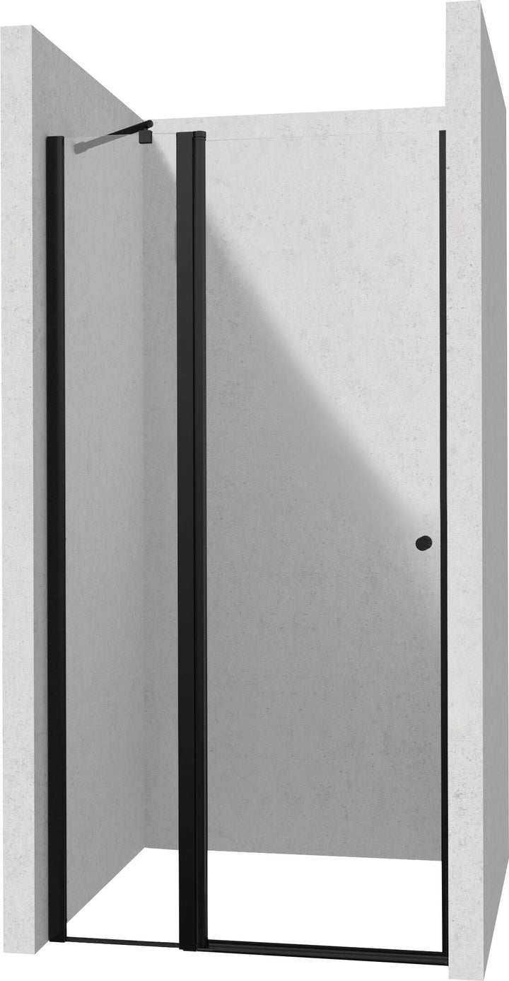 Drzwi prysznicowe 120 cm - uchylne Kerria Plus Czarny Mat