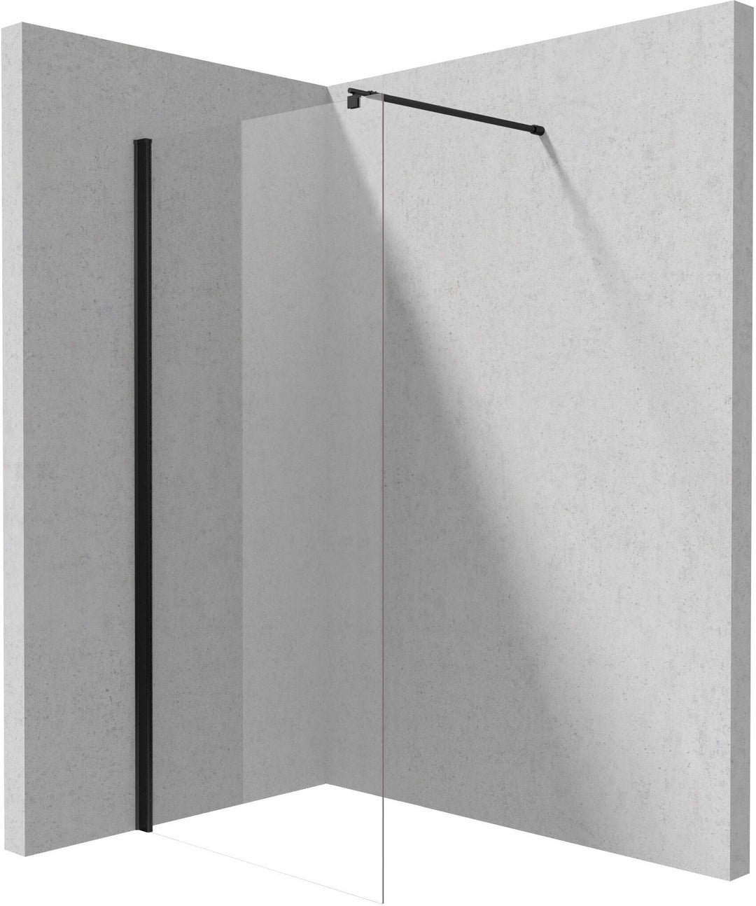 Ścianka prysznicowa / walk-in systemu Kerria Plus 100 cm Kerria Plus Czarny Mat