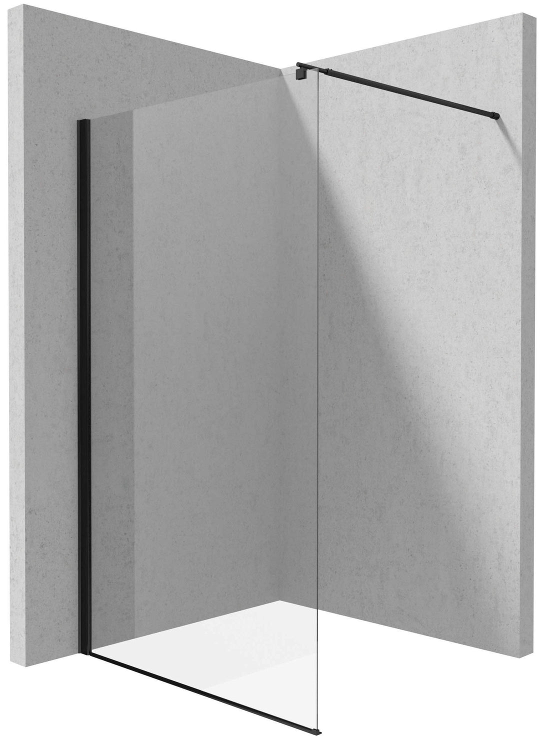 Ścianka prysznicowa / walk-in systemu Kerria Plus - 140 cm Kerria Plus Czarny Mat