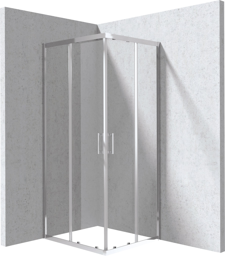 Kabina prysznicowa prostokątna 80x90 cm Funkia Evo Chrom