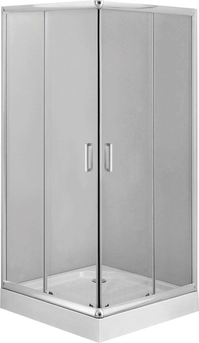 Kabina prysznicowa kwadratowa 90 cm Funkia Chrom