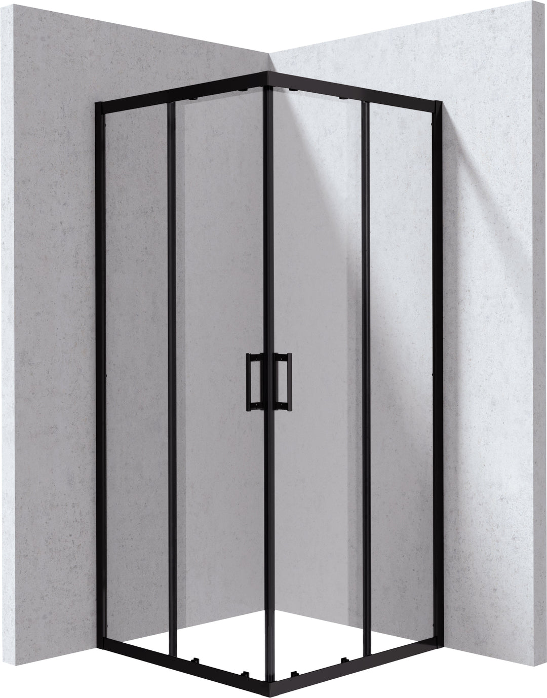 Kabina prysznicowa kwadratowa 90x90 cm Funkia Evo Czarny mat