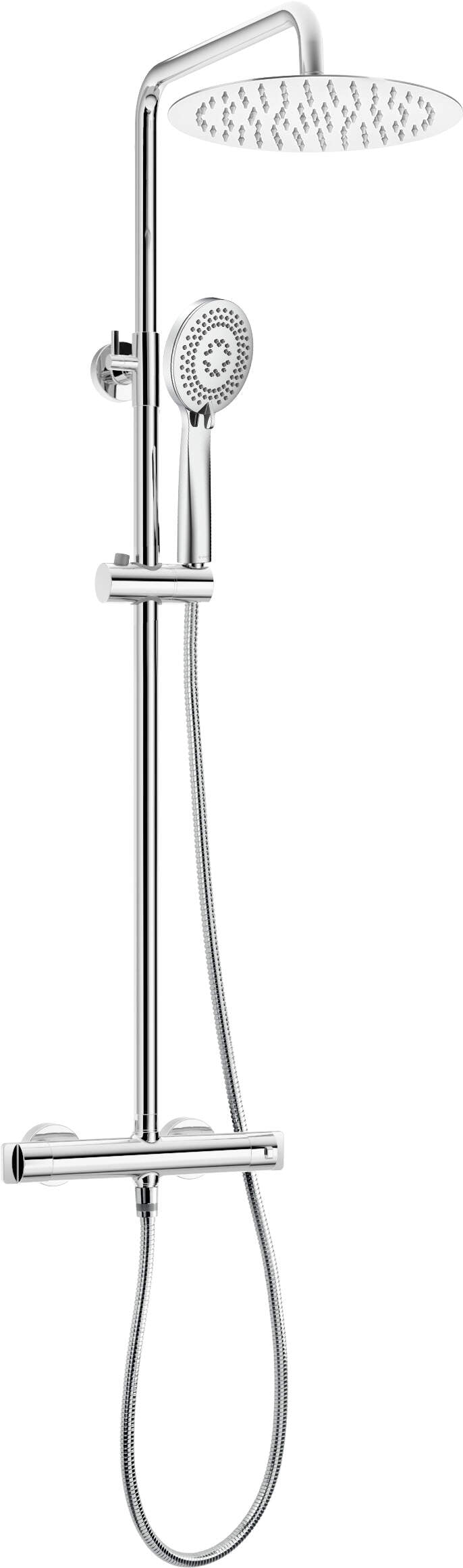 Deszczownica z baterią prysznicową termostatyczną Therm Chrom