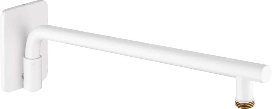 Wylewka prysznicowa ścienna ruchoma - 400 mm Cascada Biały Mat