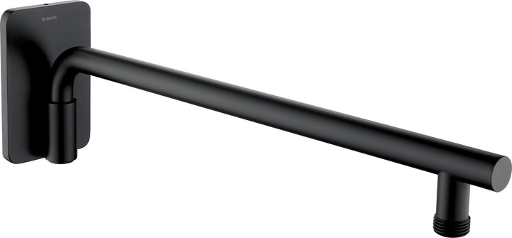 Wylewka prysznicowa ścienna ruchoma - 400 mm Cascada Czarny Mat