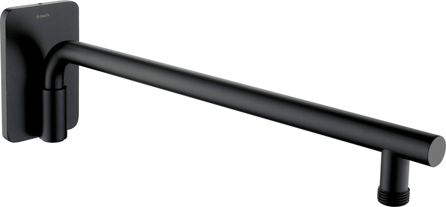 Wylewka prysznicowa ścienna ruchoma - 400 mm Cascada Czarny Mat