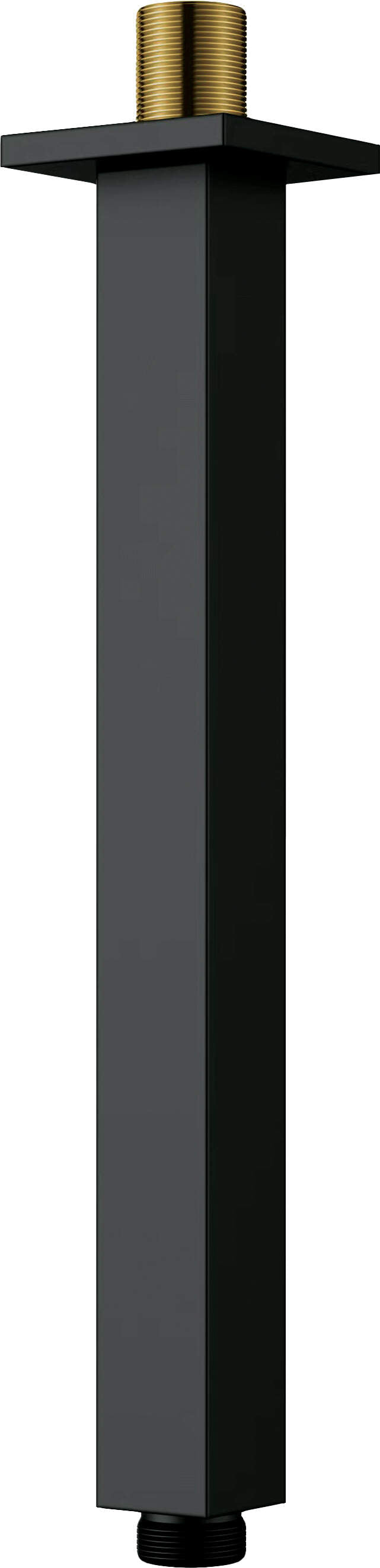 Wylewka prysznicowa sufitowa - 250 mm Cascada Czarny Mat
