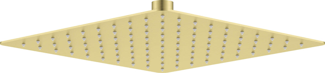Głowica prysznicowa stalowa - 250x250 mm Cascada Złoty Szczotkowany
