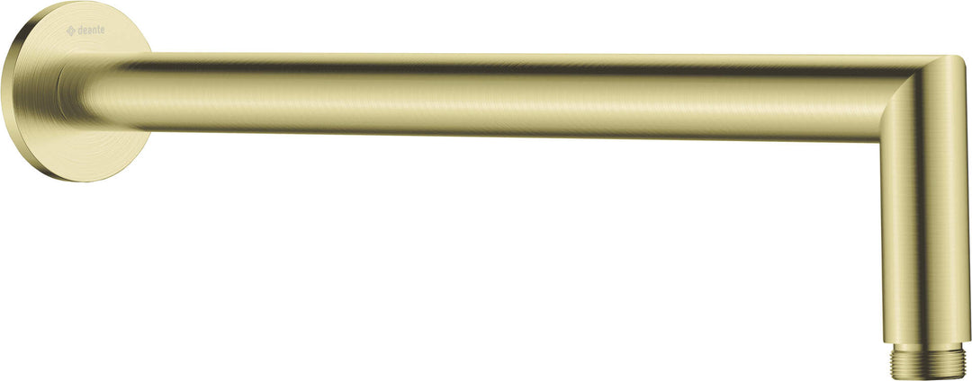 Wylewka prysznicowa ścienna - 400 mm Cascada Złoty Szczotkowany