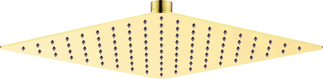 Głowica prysznicowa stalowa - 250x250 mm Cascada Złoty