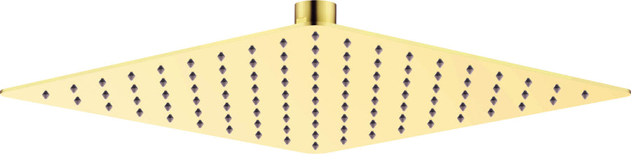 Głowica prysznicowa stalowa - 250x250 mm Cascada Złoty