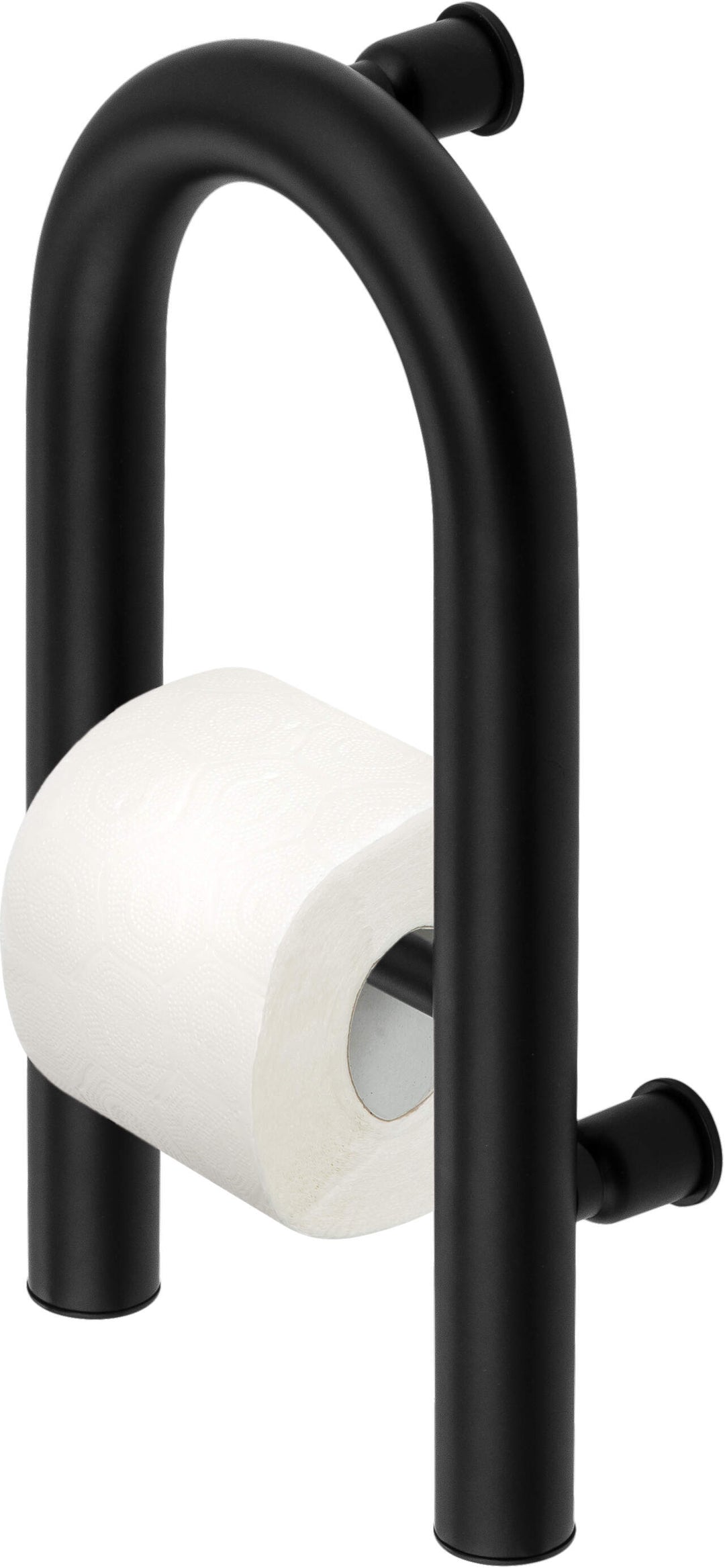 Uchwyt ścienny z miejscem na papier - 2w1 Vital Czarny Mat