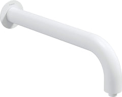 Wylewka prysznicowa ścienna - 380 mm Silia Biały Mat