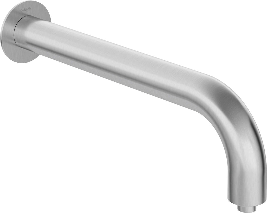 Wylewka prysznicowa ścienna - 380 mm Silia Stalowy Szczotkowany