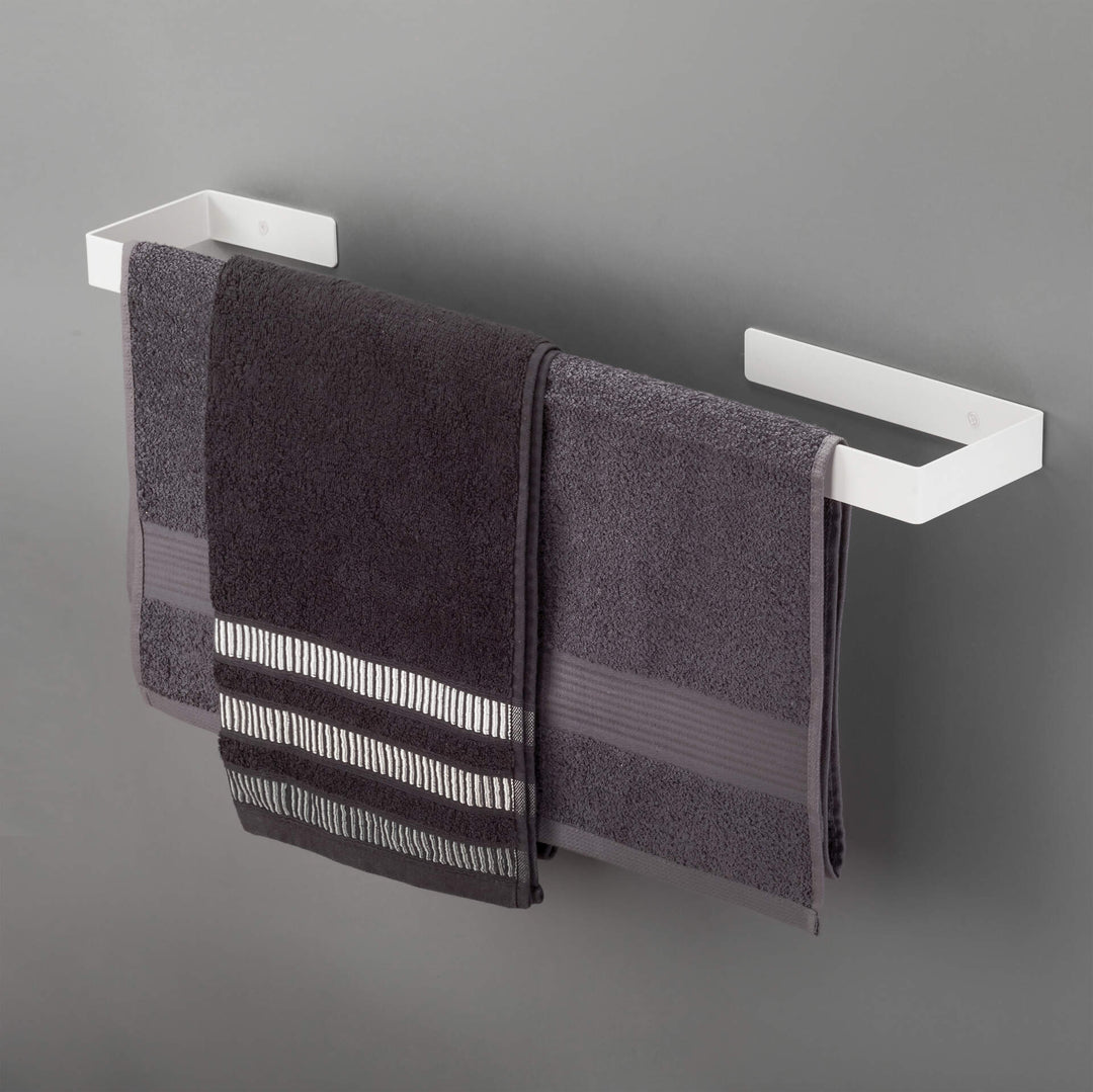 Wieszak ścienny na ręcznik - 60 cm Mokko Biały Mat