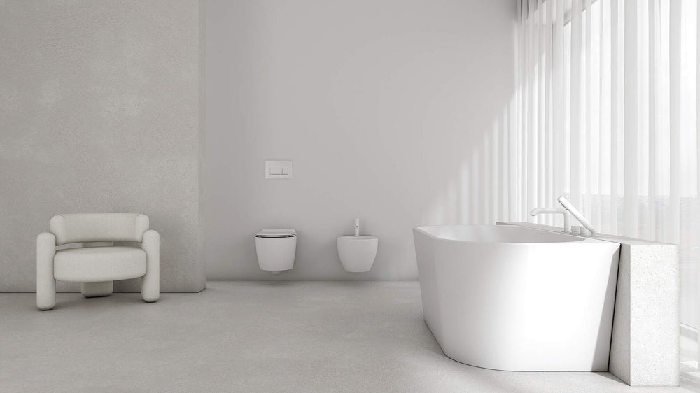 Bidet wiszący Silia Biały