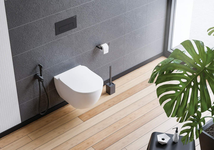 Szczotka WC wolnostojąca Mokko Czarny Mat