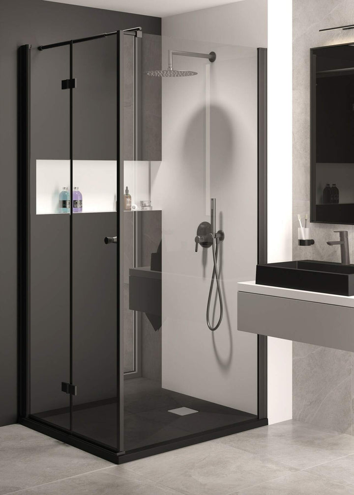 Ścianka prysznicowa / walk-in systemu Kerria Plus 80 cm Kerria Plus Czarny Mat