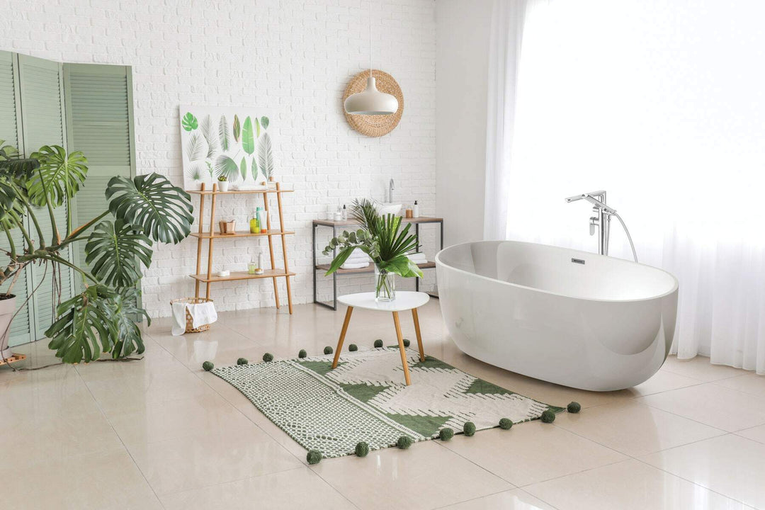 Wanna akrylowa wolnostojąca owalna - 150 cm Alpinia Biały