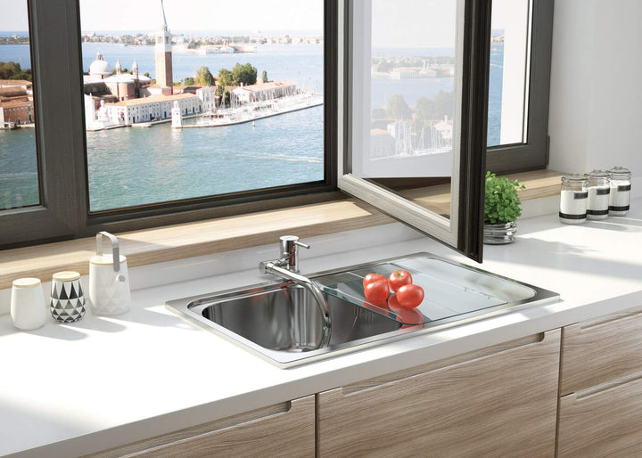 Bateria kuchenna ze składaną wylewką Aster Chrom