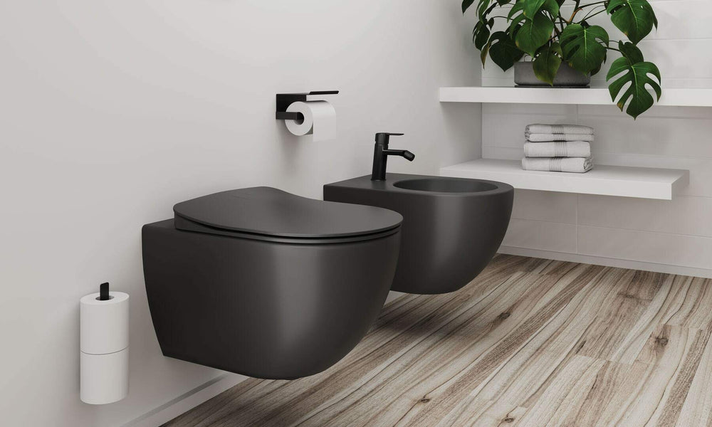 Bateria bidetowa Arnika Czarny Mat