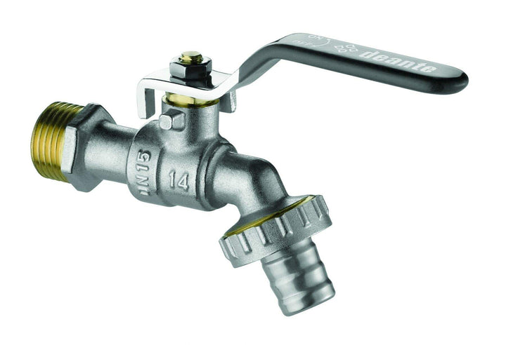 Zawór kulowy czerpalny ogrodowy z adapterami - 3/4" Chrom