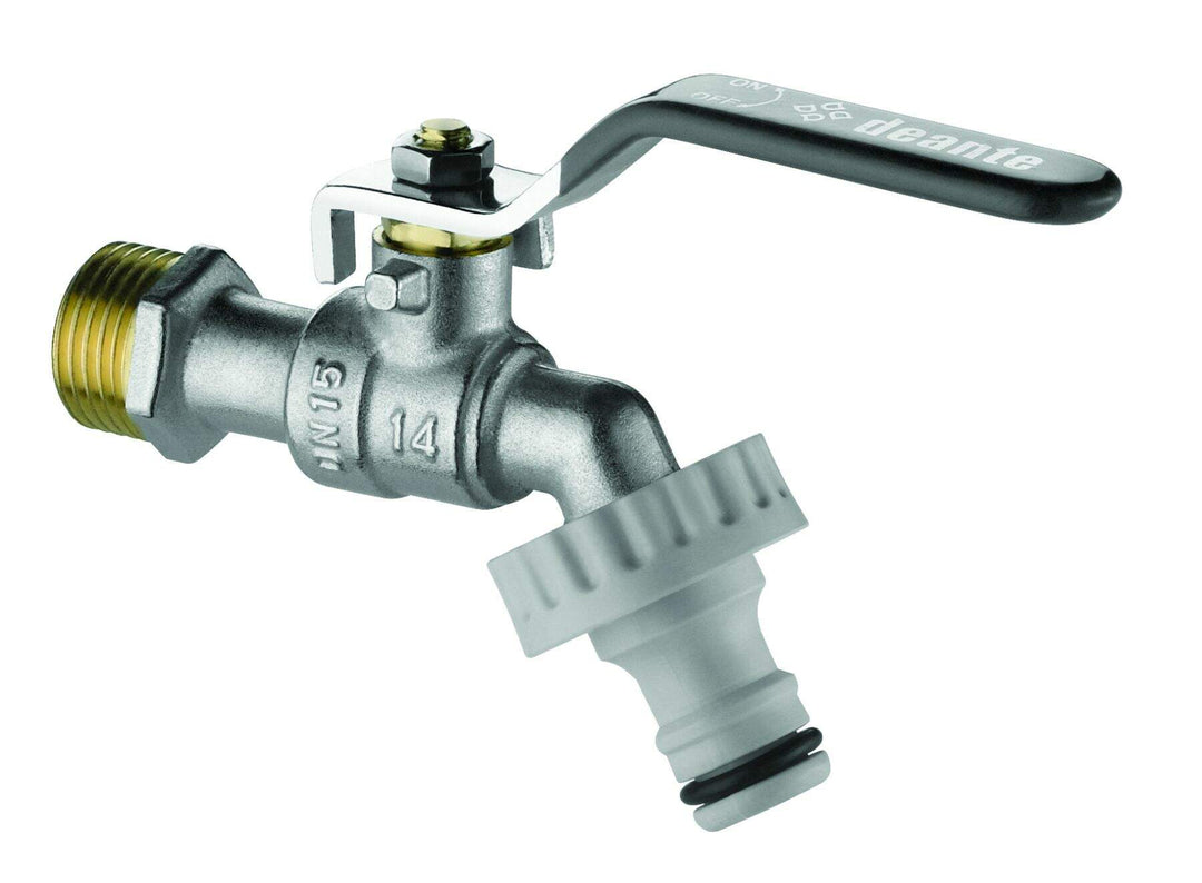 Zawór kulowy czerpalny ogrodowy z adapterami - 3/4" Chrom