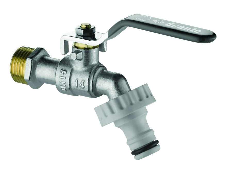 Zawór kulowy czerpalny ogrodowy z adapterami - 3/4" Chrom